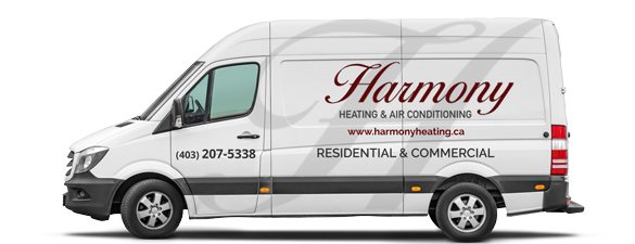 Harmony Heating & Air Conditioning truck